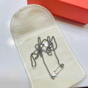 James Avery heart pin necklace
